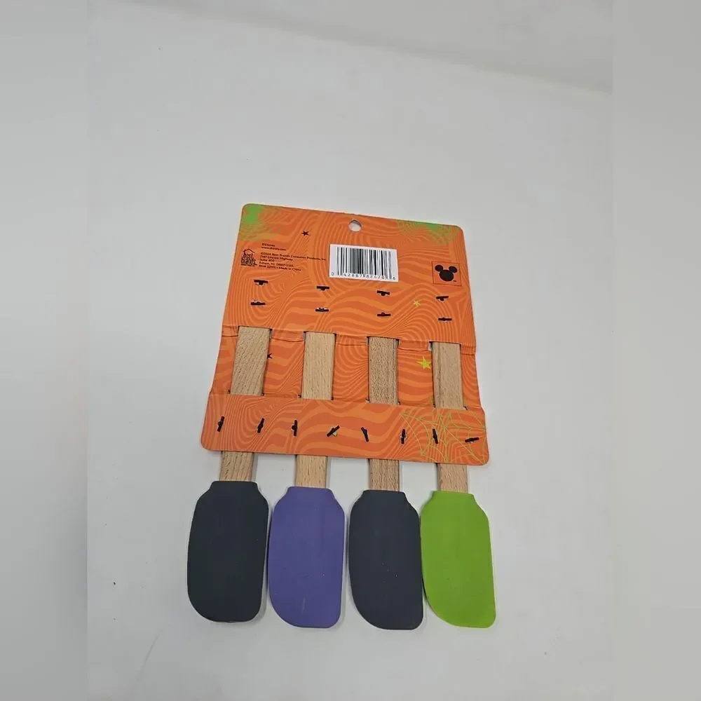 DISNEY MICKEY  AND MINNIE MOUSE HALLOWEEN Mini Spatula 4 Piece Set NEW